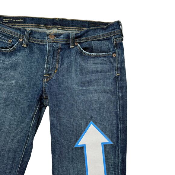 CITIZENS OF HUMANITY Ingrid Low Ride Flare Jeans Size 31 Womens #002-001 *READ* - Picture 12 of 12